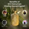 Shree Hanuman Chalisa Pendant Gold