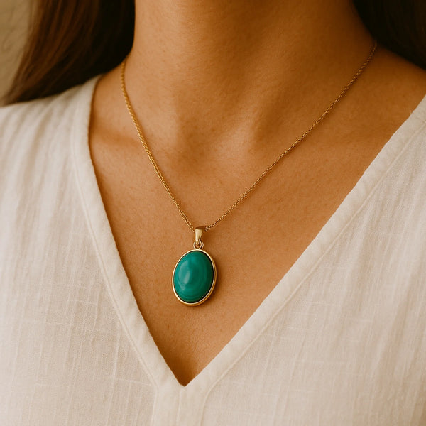 Malachite pendant