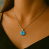 blue topaz pendant