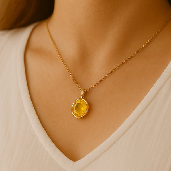 citrine pendant
