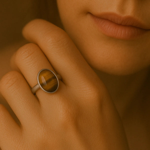 tiger eye ring