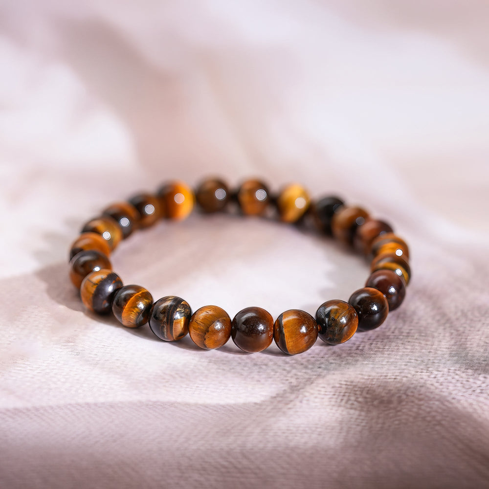 Brown Tiger Eye Bracelet for Men – Courage & Focus