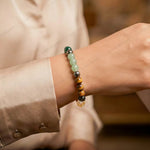 Dhan Yog Bracelet + Selenite Plate – Wealth & Prosperity