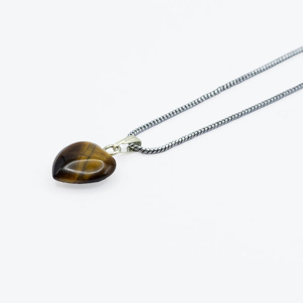Tiger Eye Heart Pendant