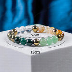 Dhan Yog Bracelet – Citrine, Pyrite & Aventurine, 8mm